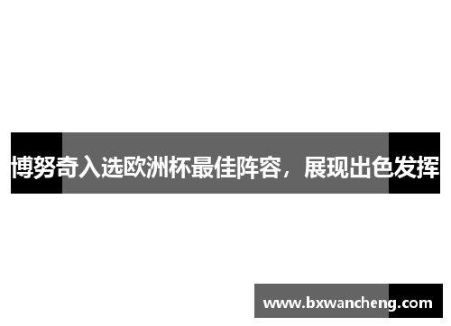 博努奇入选欧洲杯最佳阵容，展现出色发挥